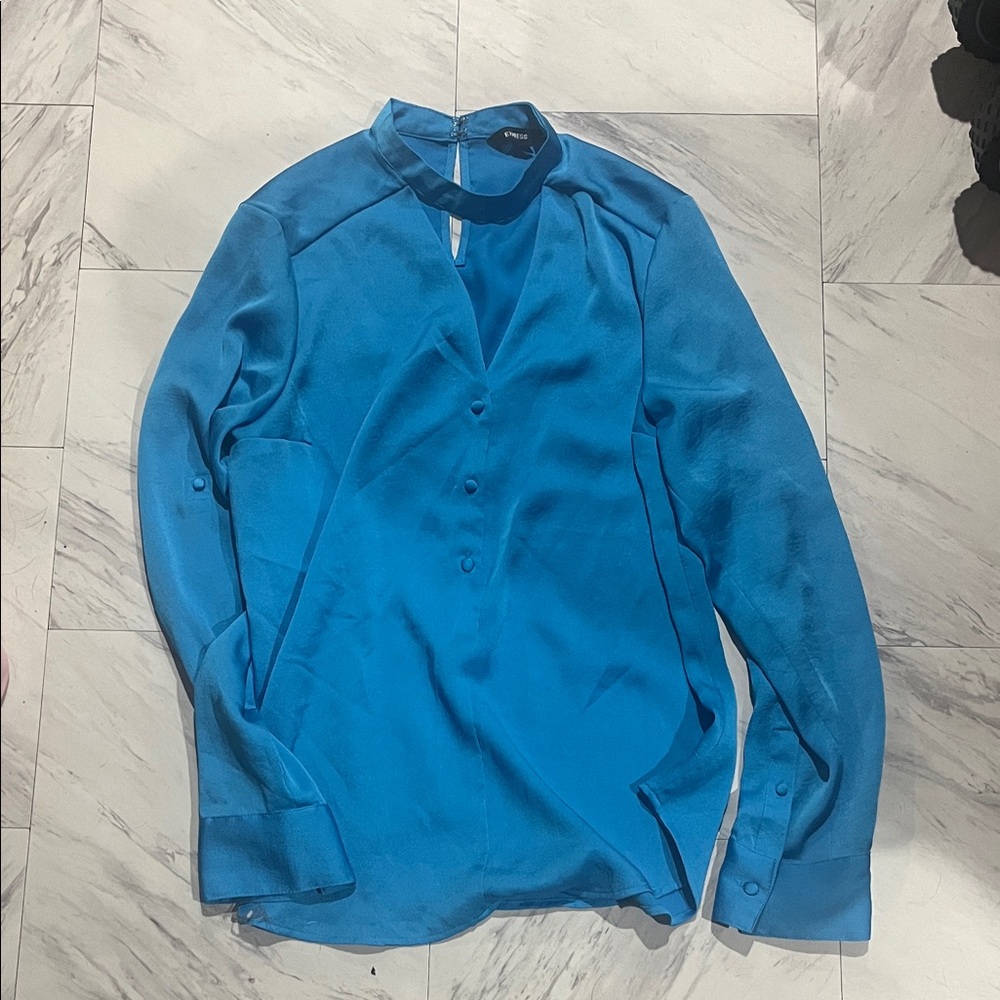 Express Women's Blue Blouse
